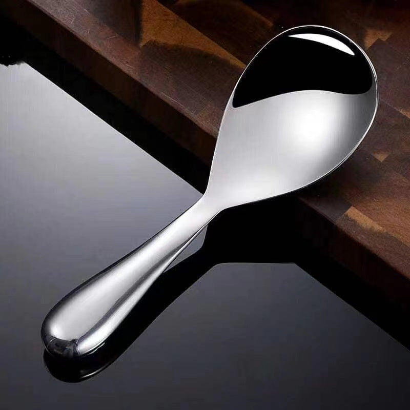 Stainless Steel Rice Spoon Nonstick Anti-Scald Large Serving Spoon Household Kitchen Tool