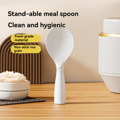 Food Grade Rice Spoon Long Handle Nonstick Heat Resistant Serving Spoon